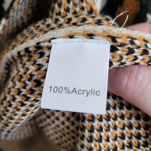 Ecowish Womens Cardigan Size Small Leopard Animal Print Knit Open Front Oversize - Picture 4 of 6